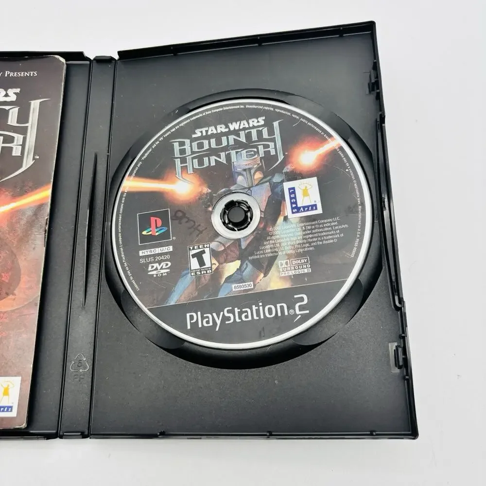 Star Wars Bounty Hunter - PlayStation 2 PS2 Game CIB - Tested Works Complete VG